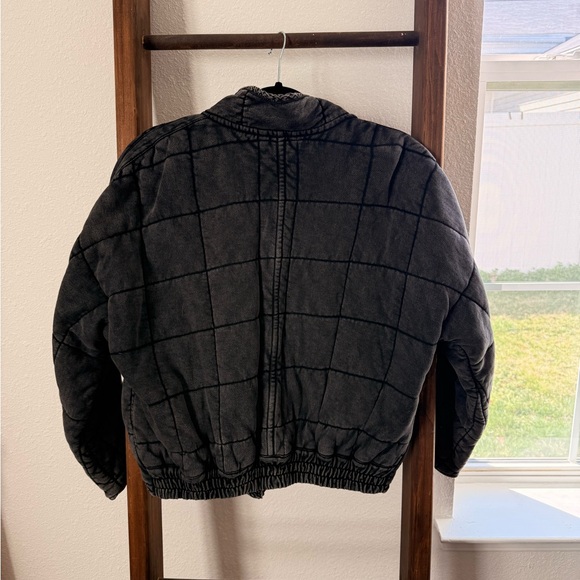 Free People Charcoal Quilted Jacket - Picture 4 of 4